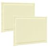 vidaXL Coussins de si&egrave;ge 2 pc Polyester Cr&egrave;me 47 x 36 x 2 cm