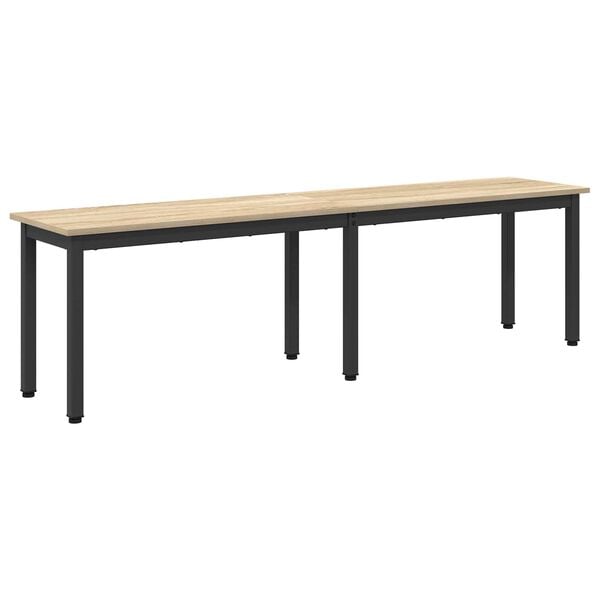 vidaXL banc Sonoma 160 x 35 x 45 cm Bois d'ing&eacute;nierie