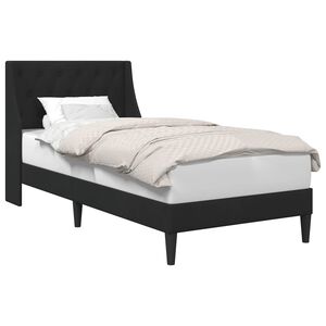 vidaXL Cadre de lit avec t&ecirc;te de lit Noir 80 x 200 cm Velours