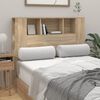 vidaXL Armoire de t&ecirc;te de lit ch&ecirc;ne sonoma 120x18,5x102,5 cm