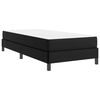 vidaXL Cadre de lit avec matelas Noir 90 x 200 cm tissu