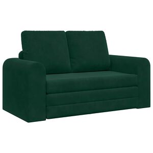vidaXL Canap&eacute;-Lit Vert fonc&eacute; 148 x 71 x 83 cm Velours