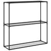 vidaXL Support de plantes &agrave; 3 niveaux Noir 100 x 32 x 102 cm Acier