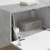 vidaXL Meuble TV mural 2 pcs B&eacute;ton 60 x 31 x 29.5 cm Bois d'ing&eacute;nierie