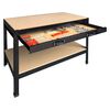 Practo Home &Eacute;tabli avec tiroir noir et bois