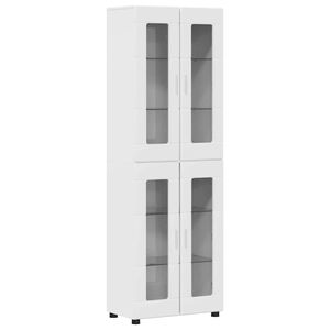 vidaXL Haut Armoire FLORIN 60 x 35 x 182 cm Blanc brillant