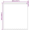 vidaXL Rideau en Dentelle Floral Blanc 245 x 200 cm Polyester
