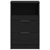 vidaXL Cabinet de chevet Ch&ecirc;ne noir 40 x 35 x 65 cm Bois d'ing&eacute;nierie