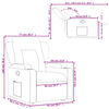 vidaXL Fauteuil inclinable Rouge bordeaux Similicuir