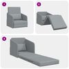 vidaXL Canap&eacute;-Lit 60cm Gris clair tissu