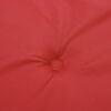 vidaXL Coussins de chaise de jardin &agrave; dossier bas lot de 6 rouge