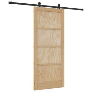vidaXL Porte coulissante ORKDAL 86 x 198,5 cm Bois de pin massif