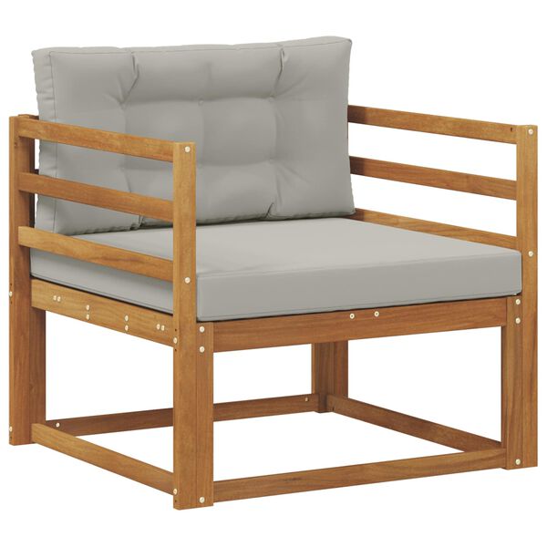vidaXL Sofa de milieu ext&eacute;rieur Bois d'Acacia Massif Naturel