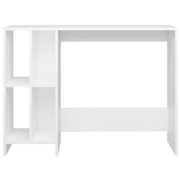 vidaXL Bureau d'ordinateur portable blanc bois d'ingénierie