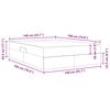 vidaXL Lit avec rangement et matelas Gris fonc&eacute; 140 x 190 cm Polyester