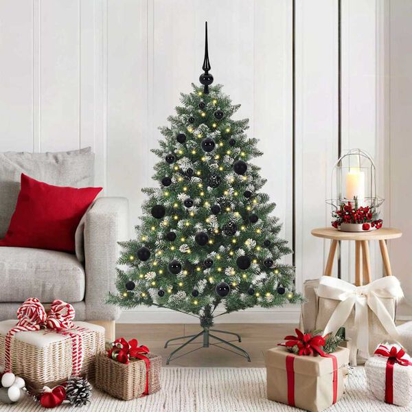 vidaXL Sapin de No&euml;l artificiel Vert 120 cm PVC, plastique et acier