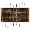 vidaXL Table de Football Ch&ecirc;ne fum&eacute; 146,5 x 74 x 85 cm