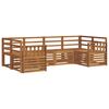 vidaXL Ensemble de canap&eacute;s d'ext&eacute;rieur 6 pc Naturel