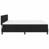 vidaXL Lit &agrave; ressorts avec matelas avec LED Noir 180 x 200 cm tissu