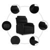 vidaXL Fauteuil inclinable &eacute;lectrique Noir Similicuir