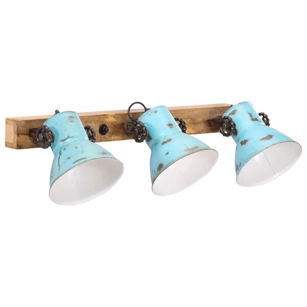 vidaXL Lampe murale 25 W bleu d&eacute;lav&eacute; 65x25 cm E27