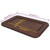 vidaXL Matelas pour chiens Taille XL Marron