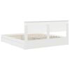 vidaXL Lit de Rangement Blanc 180 x 200 cm Bois d'ing&eacute;nierie