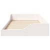 vidaXL Cadre de lit Blanc 90 x 190 cm Pin massif