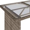 vidaXL Salon de jardin 6 pcs avec coussins gris r&eacute;sine tress&eacute;e