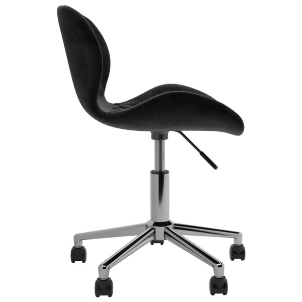 vidaXL Chaises pivotantes &agrave; manger lot de 6 Noir Velours