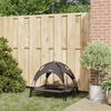 vidaXL Lit pour Chien Marron 76 x 62 x 70,5 cm Acier
