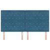 vidaXL T&ecirc;te de lit avec t&ecirc;te de lit Bleu fonc&eacute; 180 cm Cuir synth&eacute;tique