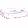 vidaXL Cadre de lit d'angle avec t&ecirc;te de lit Gris fonc&eacute; 90 cm x 200 cm