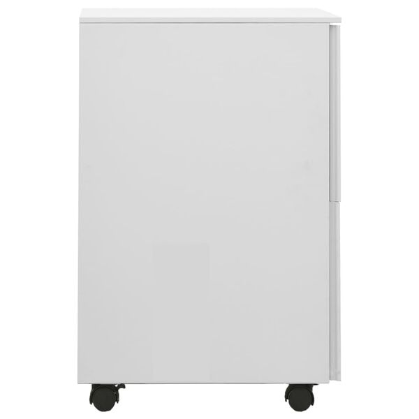 vidaXL Classeur mobile Gris clair 39x45x67 cm Acier