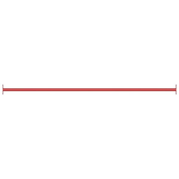 vidaXL Barre de retournement 125 cm Acier Rouge