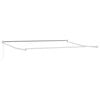 vidaXL Cadre de store r&eacute;tractable manuel Blanc 4 x 2 m Aluminium