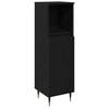 vidaXL Cabinet de salle de bain Ch&ecirc;ne noir 30 x 30 x 100 cm