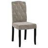 vidaXL Chaises &agrave; manger lot de 4 Gris clair Velours