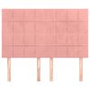 vidaXL T&ecirc;te de lit Rose 144x5x118/128 cm Velours