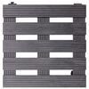 vidaXL Chariots &agrave; plantes 4 pcs Gris 30x30x7,5 cm WPC