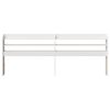 vidaXL T&ecirc;te de lit avec &eacute;tag&egrave;res blanc 180 cm bois massif de pin