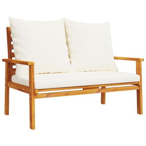 vidaXL Canap&eacute; de jardin 120 cm avec coussin bois d'acacia massif