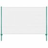 vidaXL Cl&ocirc;ture en grillage m&eacute;tallique avec poteaux Acier 25x2 m Vert