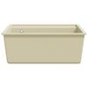 vidaXL &Eacute;vier de cuisine avec trou de trop-plein Beige Granit