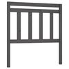 vidaXL T&ecirc;te de lit Gris 81x4x100 cm Bois massif de pin