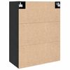 vidaXL Meuble mural Ch&ecirc;ne noir 69,5 x 34 x 90 cm Bois d'ing&eacute;nierie