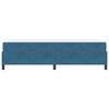 vidaXL Cadre de lit avec matelas Bleu fonc&eacute; 80 x 200 cm tissu