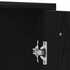 vidaXL Ensemble de mobilier de salle de bain 4 pcs Ch&ecirc;ne noir
