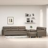 vidaXL Ensemble de canap&eacute;s 3 pcs coussins d&eacute;coratifs et coussins Taupe