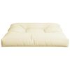 vidaXL Coussin de palette cr&egrave;me 80x80x12 cm tissu